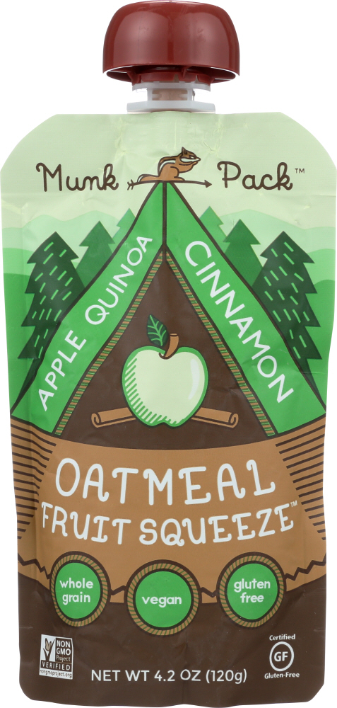 Apple Quinoa Cinnamon Oatmeal Fruit Squeeze, Apple Quinoa Cinnamon - 853787005009