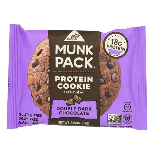 Munk Pack - Protein Cookie - Double Dark Chocolate - Case Of 6 - 2.96 Oz. - 0853787005368
