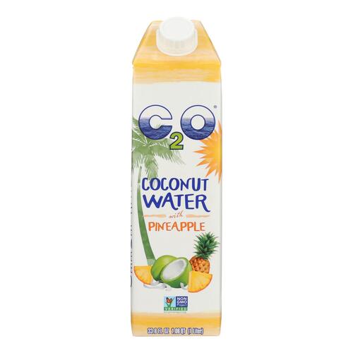 C2o - Pure Coconut Water - Pineapple - Case Of 12 - 33.8 Fl Oz. - 853883003725