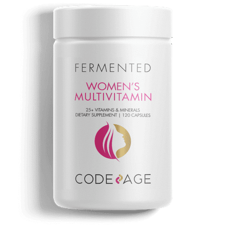 Codeage Women Daily Multivitamin 25+ Vitamins & Minerals Vegan - 120 Capsules - 853919008311