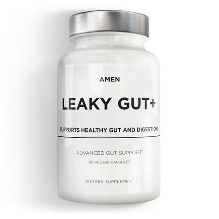 Amen Leaky Gut+ Unisex Probiotic Supplements Capsules 90 Count - 853919008465