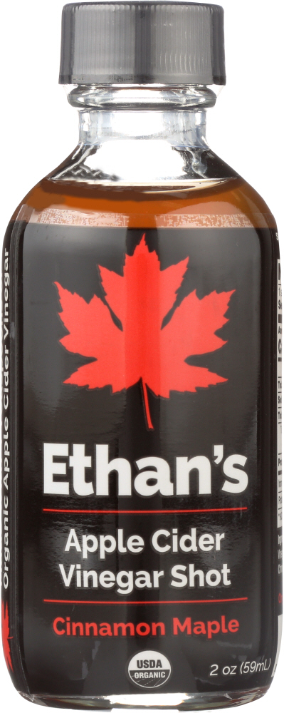 ETHANS: Cinnamon Maple Apple Cider Vinegar Shot, 2 fl oz - 0854124007014