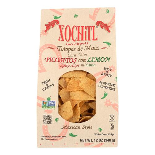 XOCHITL: Picositos Con Limon Corn Chips, 12 oz - 0854137000439