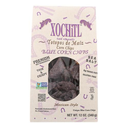 Xochitl Blue Corn Chips - Case Of 10 - 12 Oz - 854137000606