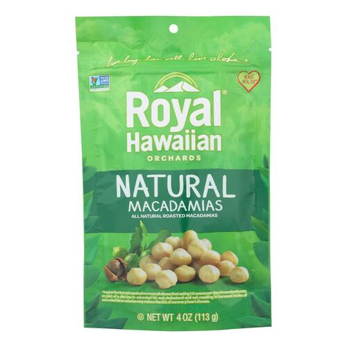 Royal Hawaiian Orchards Macadamias, Natural - Case Of 6 - 4 Oz - 854171004257