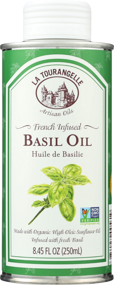 LA TOURANGELLE: Oil Infused Basil, 250 ml - 0854259005619