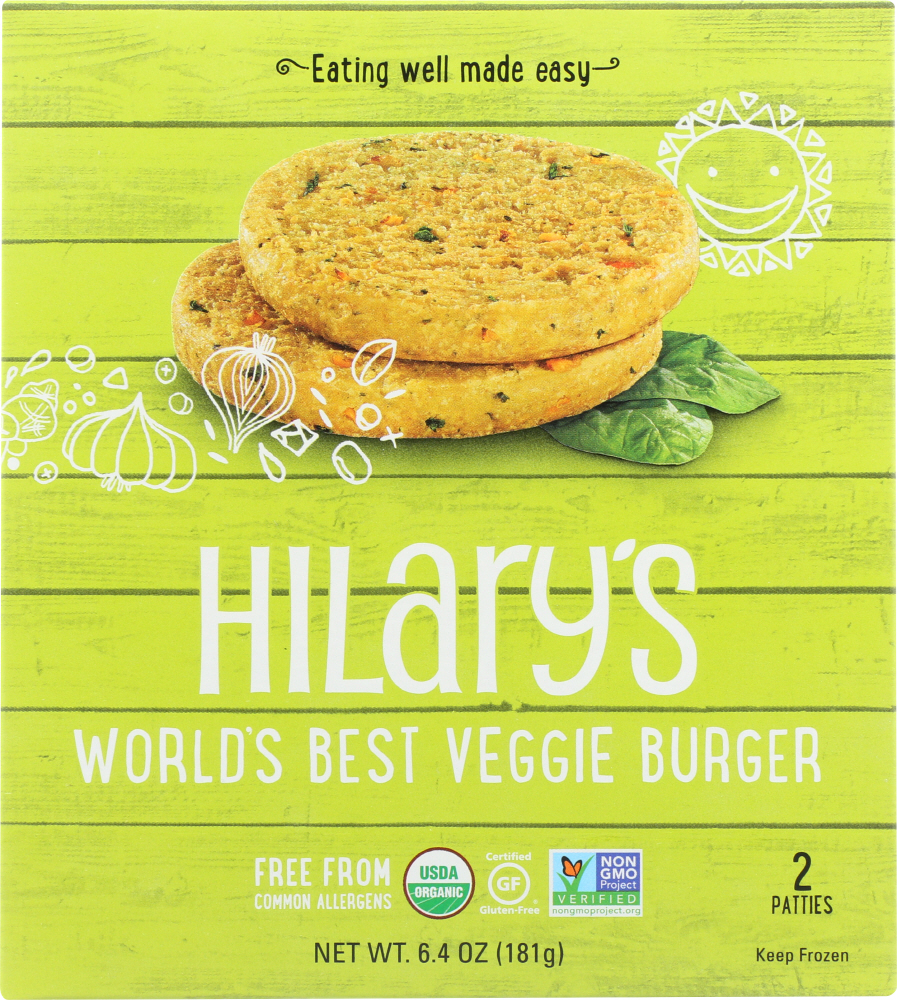 Organic World'S Best Veggie Burgers Patties, Veggie - 854262003008