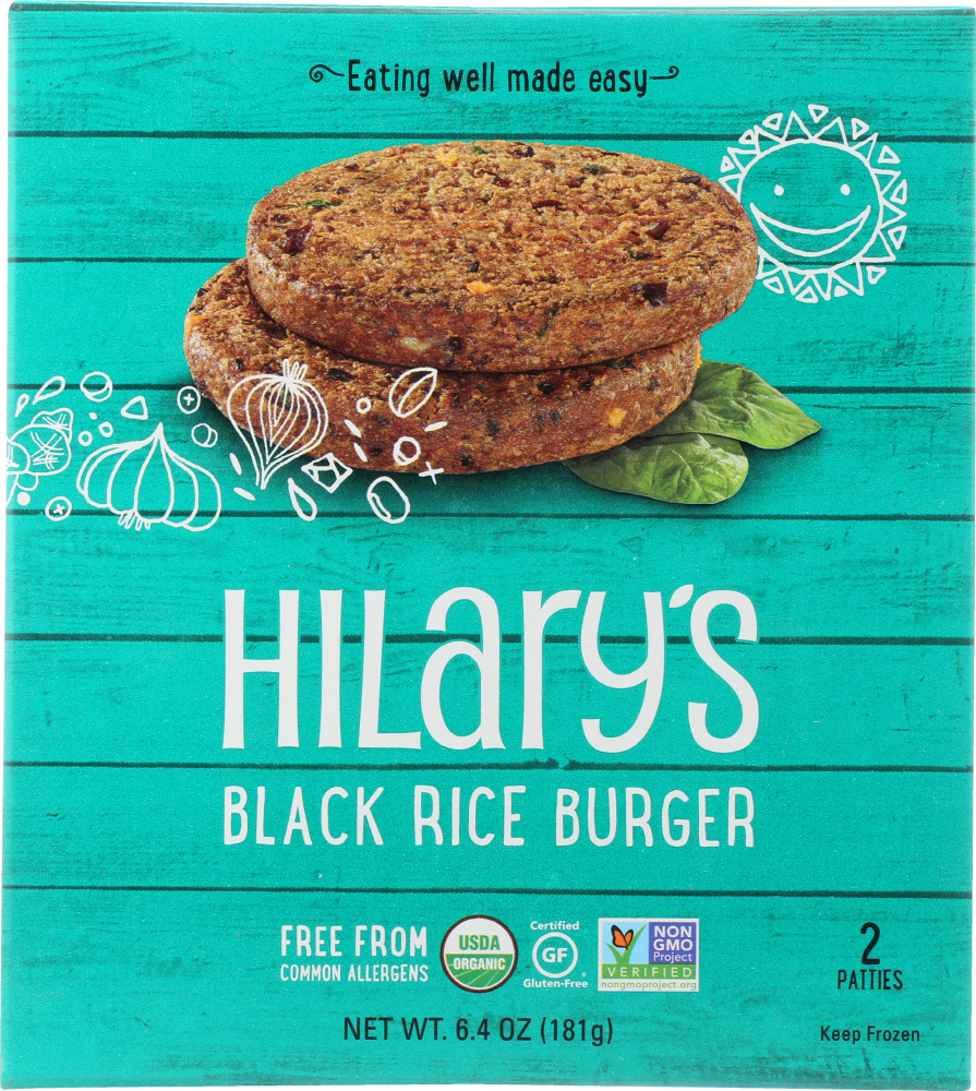 Organic Black Rice Veggie Burgers - 854262003183