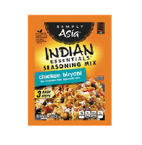 SIMPLY ASIA: Indian Essentials Chicken Biryani Seasoning Mix, 1.1 oz - 0854285008028
