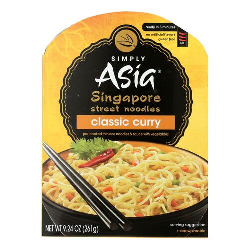 SIMPLY ASIA: Noodle Classic Curry, 9.24 oz - 0854285010304