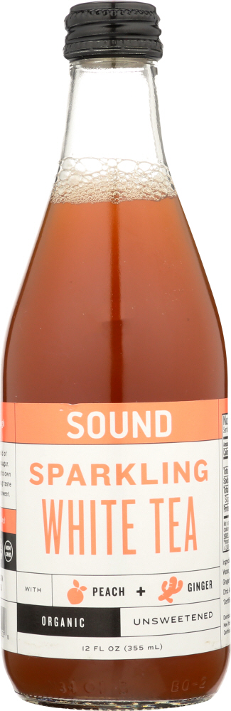 Sound, Sparkling White Tea, Peach + Ginger - 854322005058