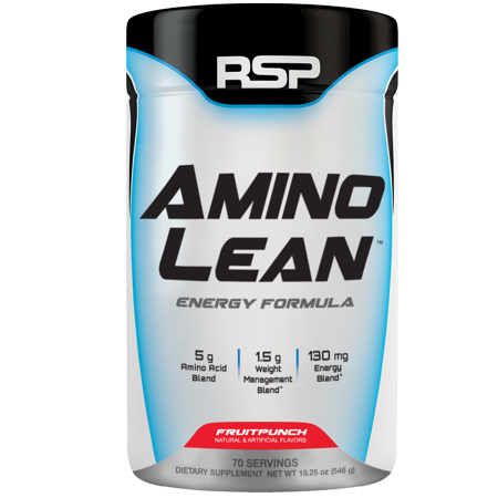 RSP Nutrition AminoLean Pre Workout, Fruit Punch, 70s - 854446006818