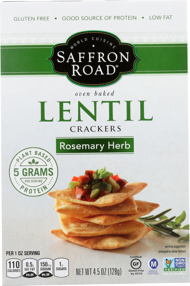 Oven Baked Lentil Crackers - 854487006044