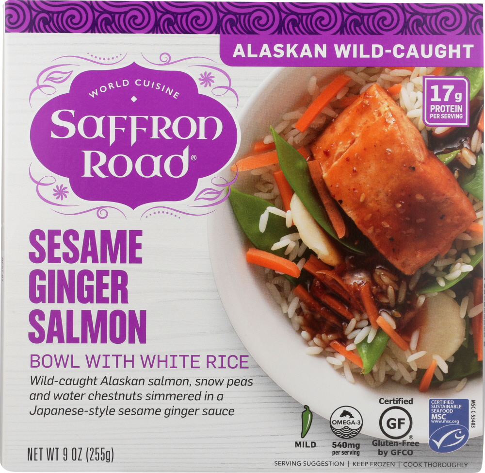 Sesame Ginger Salmon Bowl With White Rice, Sesame Ginger Salmon - 854487006600