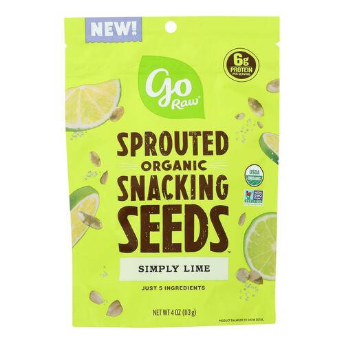 Go Raw - Snack Seed Smply Lm Sprt - Case Of 10 - 4 Oz - 854497008335