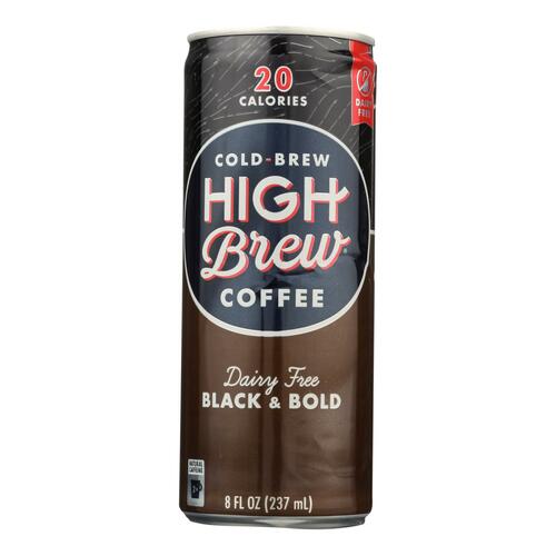 HIGH BREW: Coffee Dairy Free Black & Bold, 8 oz - 0854560005049