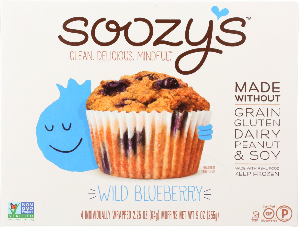 SOOZYS: Wild Blueberry Muffin, 9 oz - 0854640007079