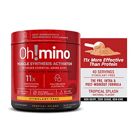 Oh!mino Muscle Synthesis Activator Newly Flavored (Stimulant-Free, 40 Servings 280grams) Amino Acids Supplement, Electrolytes Powder, Pre, Intra, Post Workout Recovery Drink, - Oh! Nutr - 854733004039