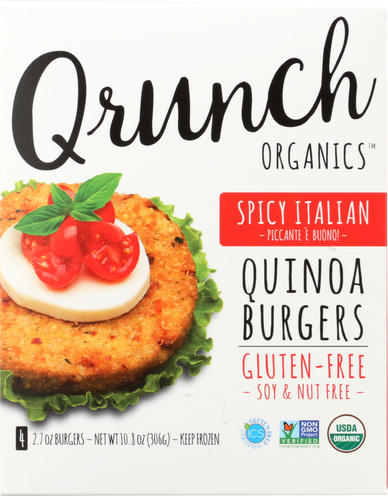 Spicy Italian Quinoa Burgers, Spicy Italian - 854742003030