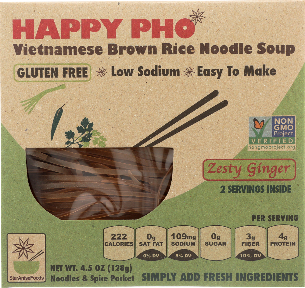 Happy Pho Vietnamese Brown Rice Noodle Soup - 854775002017