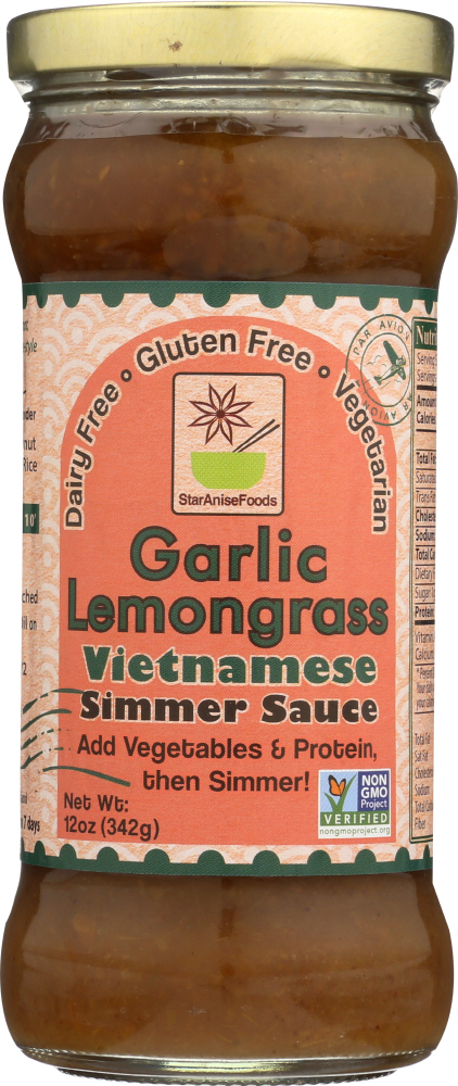 Star Anise Foods, Garlic Lemongrass Vietnamese Simmer Sauce - 854775002147