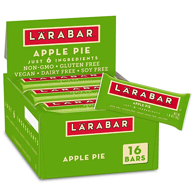 Larabar Apple Pie, Gluten Free Vegan Fruit & Nut Bar, 1.6 oz Bars, 16 Ct - 021908453026
