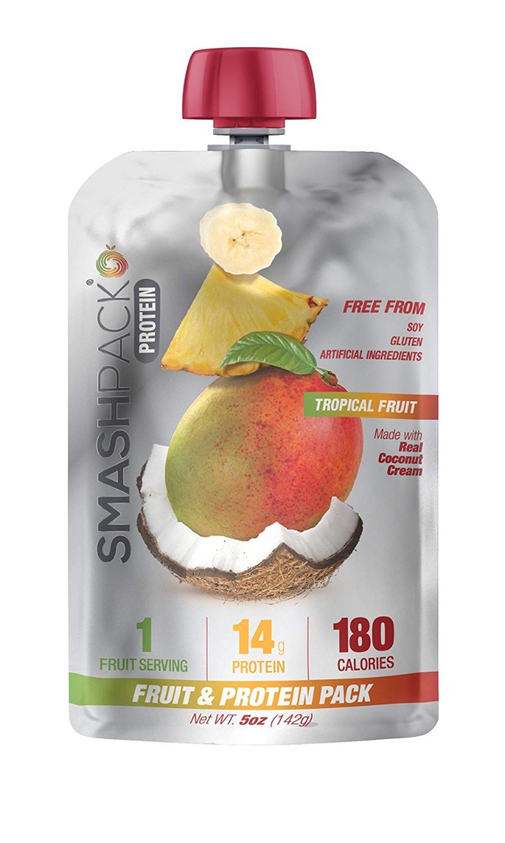 SMASH PACK: Fruit & Protein Pack Tropical, 5 oz - 0854834005003