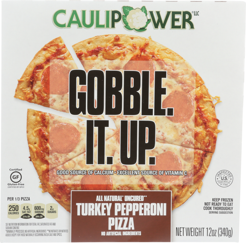 CAULIPOWER: Pizza Turkey Pepperoni Uncured, 12 oz - 0854934007372