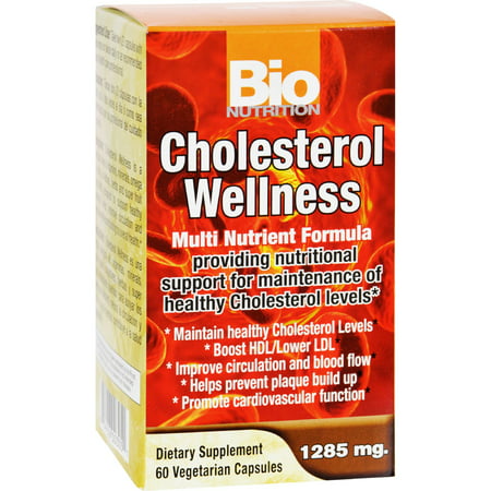 Bio Nutrition Cholesterol Wellness - 60 Vegetarian Capsules - 854936003051