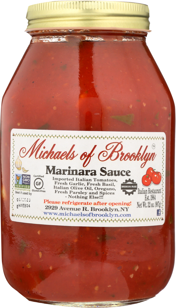 MICHAELS OF BROOKLYN: Marinara Sauce, 32 oz - 0855019004002