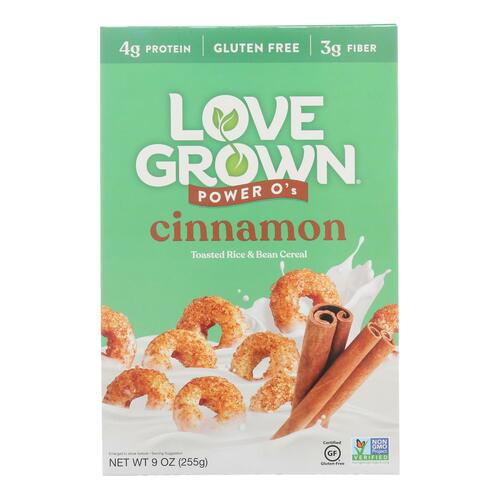 Cinnamon Power O'S Toasted Rice & Bean Cereal, Cinnamon - 855024006350
