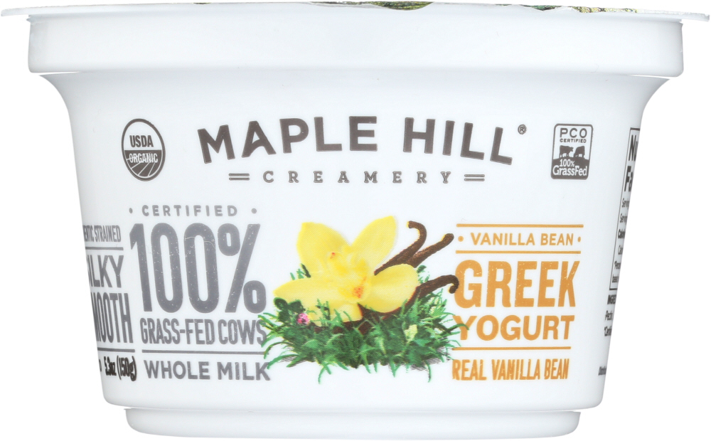Vanilla Bean Whole Milk Greek Yogurt, Vanilla - 855088005177