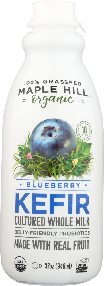 Blueberry Organic Kefir Cultured Whole Milk, Blueberry - 855088005702