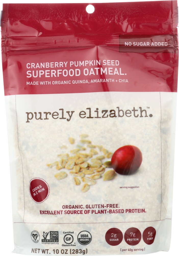 Superfood Oatmeal, Cranberry Pumpkin Seed - superfood