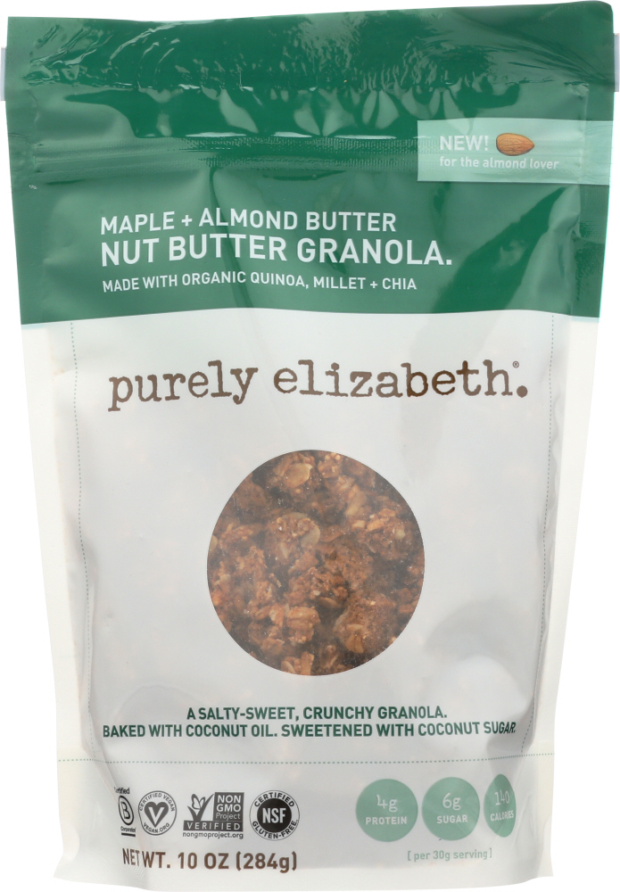 PURELY ELIZABETH: Maple Almond Butter Nut Granola , 10 oz - 0855140002991
