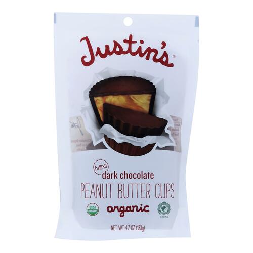Justin'S, Organic Mini Dark Chocolate Peanut Butter Cups - 855188003974