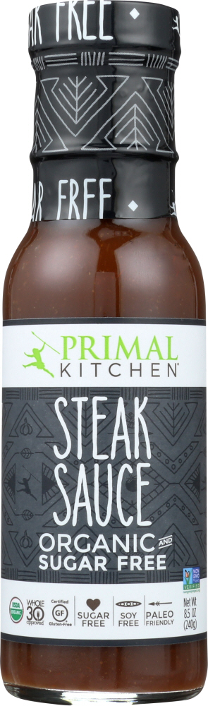 PRIMAL KITCHEN: Organic Sugar Free Steak Sauce, 8.5 oz - 0855232007415