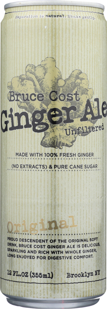 Original Unfiltered Ginger Ale, Original - 855235002516