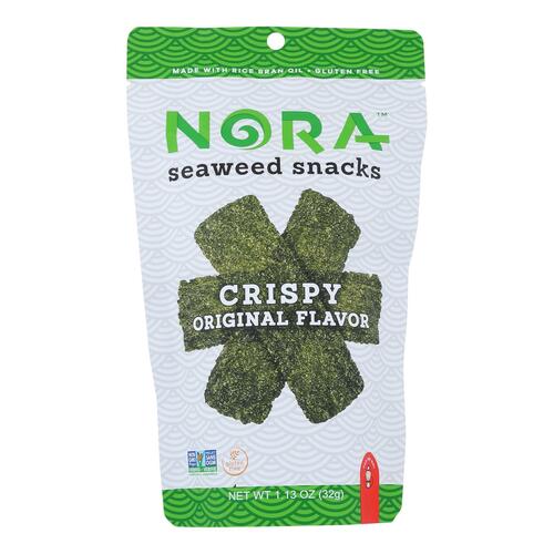 Nora Snacks Seaweed Snacks Crispy Original - Case Of 12 - 1.13 Oz - 855258006225