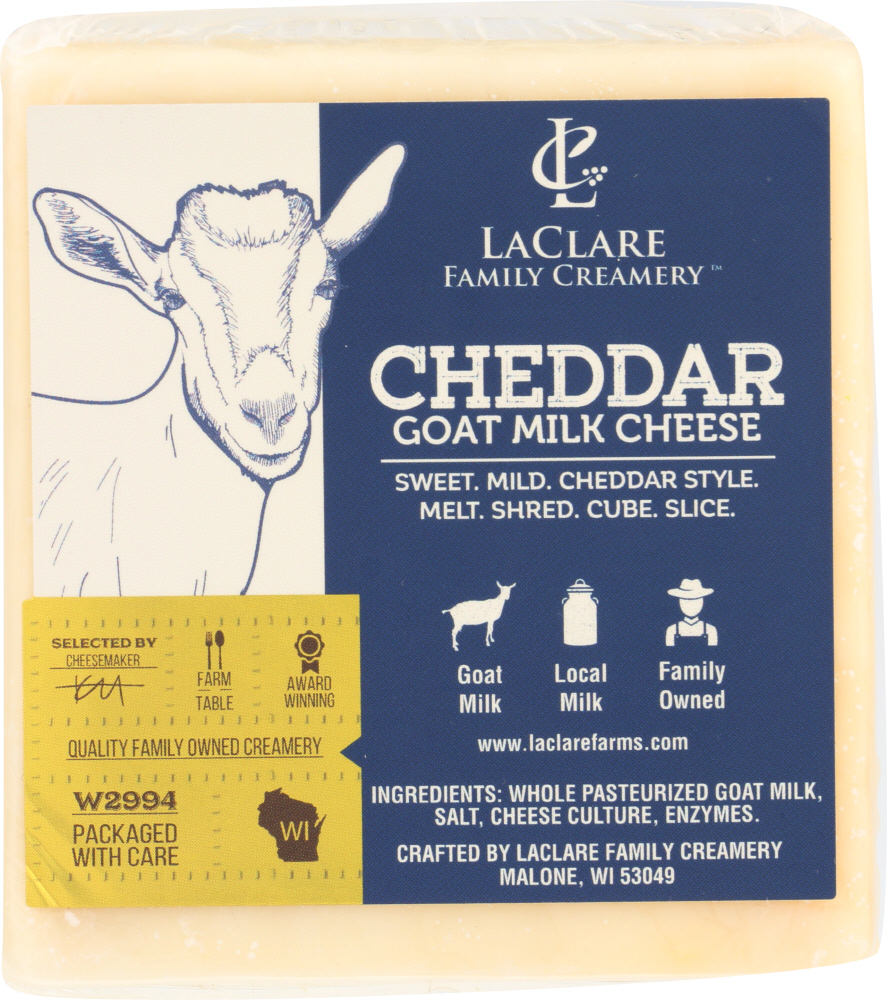 Cheddar Goat Milk Cheese - 855336004068