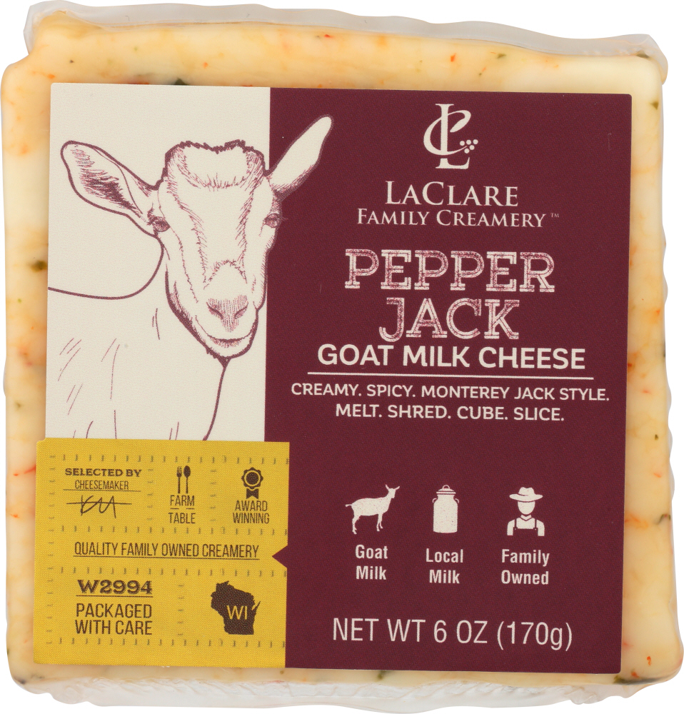 Pepper Jack Goat Milk Cheese - pepper