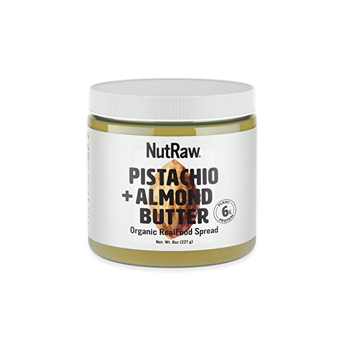 Nutrawbar, 100% Raw Pistachio + Almond Butter, Organic Superfood Spread 8oz - 855372005326