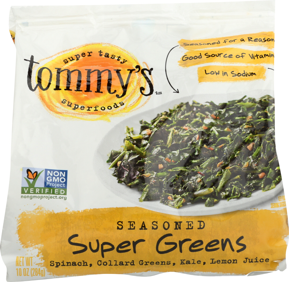 Seasoned Super Greens Spinach, Collard Greens, Kale, Lemon Juice - 855500002456
