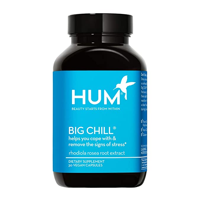  HUM Big Chill - Calming Supplements for Adults with 500mg of Rhodiola Rosea for Stress Relief & Mood Support - Rhodiola Supplement Balances Adrenal Health for Improved Stress Response (30 Capsules)  - 855514005160