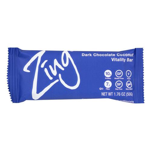 Zing, Nutrition Bar, Dark Chocolate Coconut - 855531002050