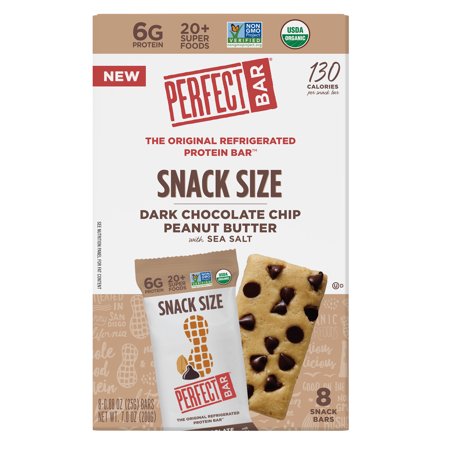 Perfect Bar Snack Size Dark Chocolate Chip Peanut Butter with Sea Salt - 855569110352