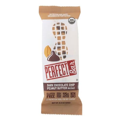 Perfect Bar Dark Chocolate Chip Peanut Butter Perfect Bar - Case Of 8 - 2.3 Oz - 855569110604