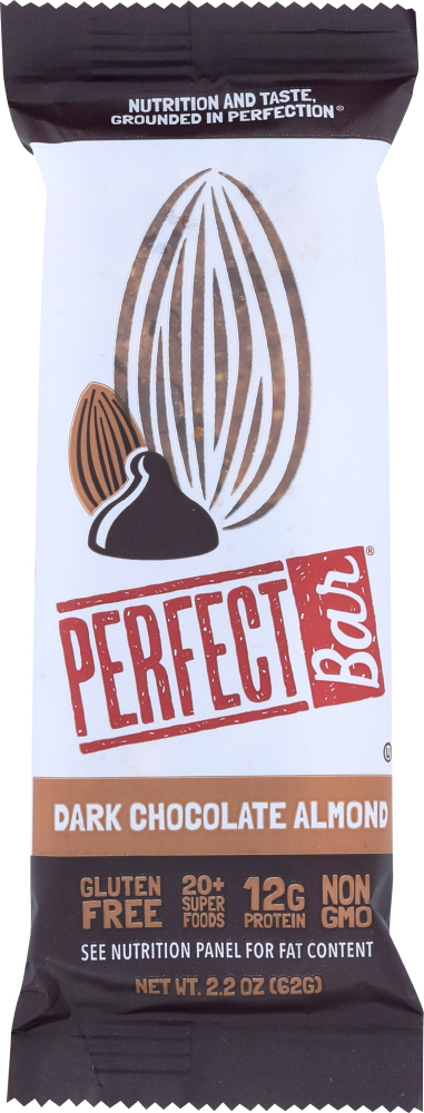 PERFECT FOODS: Dark Chocolate Almond Bar, 2.2 oz - 0855569210205