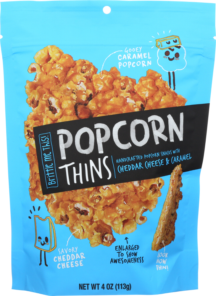 POPCORN THINS: Popcorn Thin Cheddar Caramel, 4 oz - 0855611002963