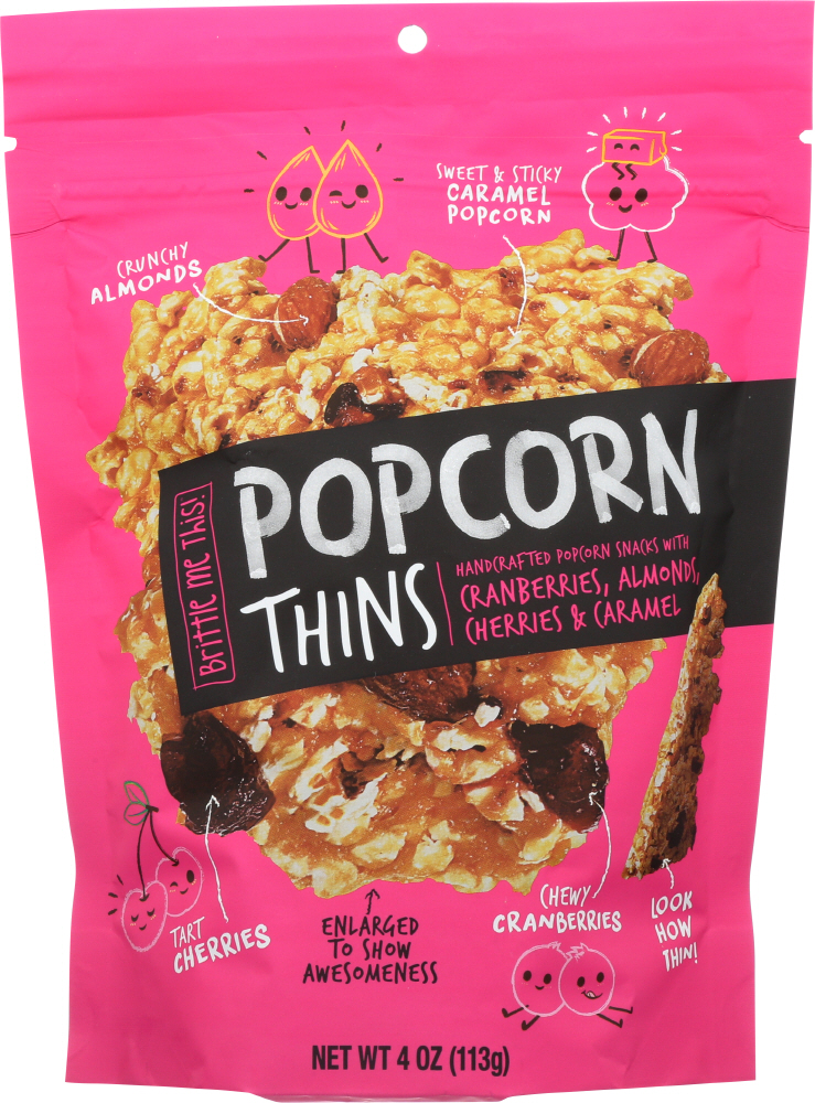 POPCORN THINS: Popcorn thin Cranberry Cherry Almond, 4 OZ - 0855611002987